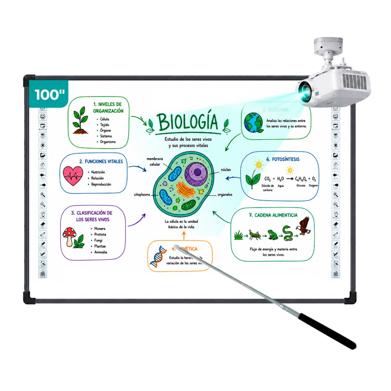 PIZARRA INTERACTIVA IR 100"